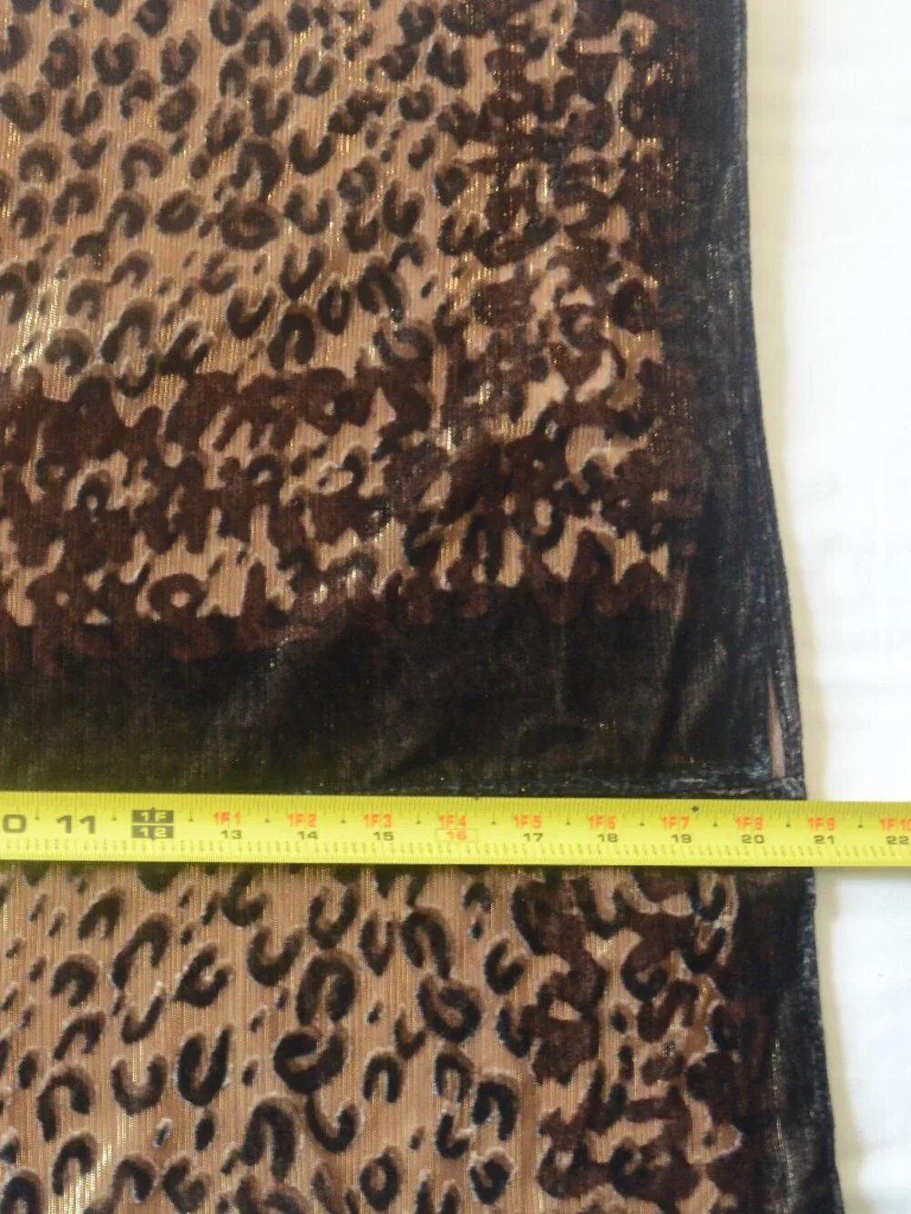 NWT Collection Eighteen Velvet Burnout Leopard Scarf Wrap Shawl Boho Chic OS